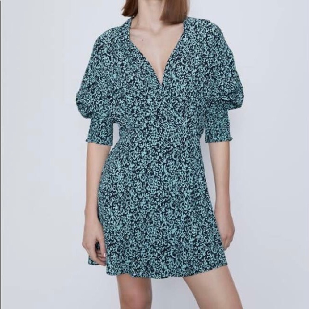 Zara animal print dress